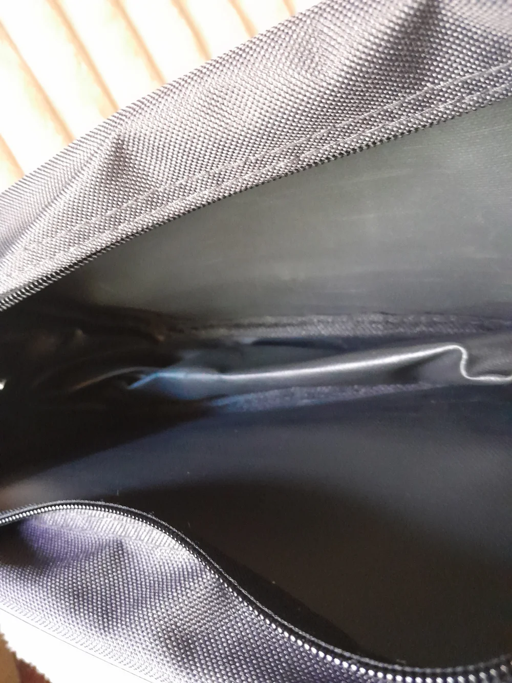 Bob Mackie Black Travel Toiletry Bag Cosmetic Pouch with Carry Handle